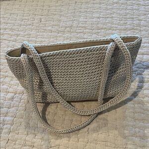 Sak Elegant Off White Woven Handbag